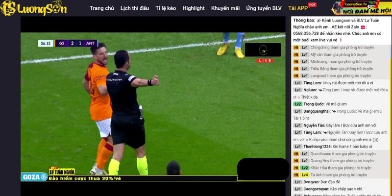 LuongSonTV 4K : Trực Tiếp Bóng Đá 0% Quảng Cáo, BLV #1 Dữ Liệu Real Time 15 Không gian giao lưu tại LuongSon TV - trực tiếp bóng đá miễn phí cực sôi nổi và thú vị